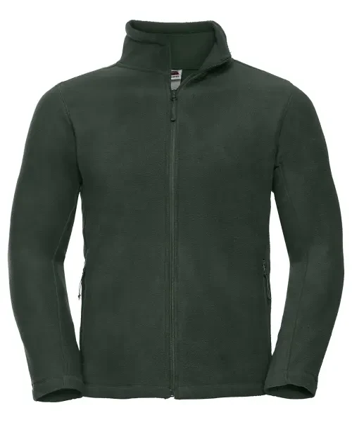 Russell Europe Full-Zip Outdoor Fleece Bottle Green