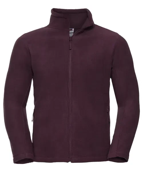 Russell Europe Full-Zip Outdoor Fleece Burgundy