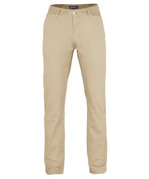 Asquith & Fox Men's Classic Fit Chinos Natural