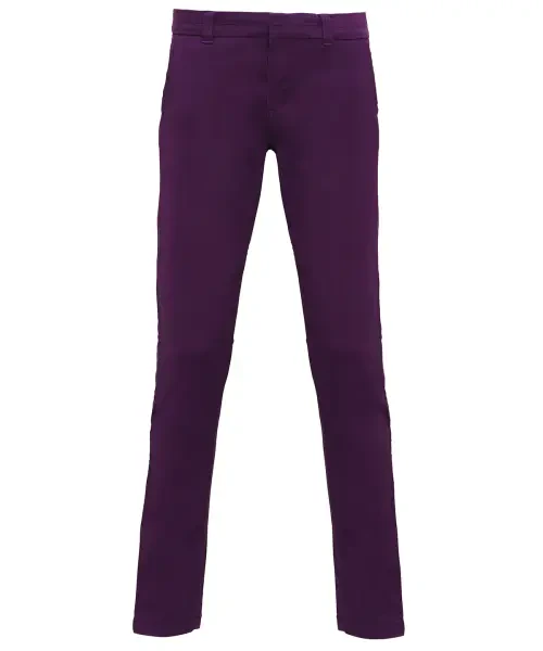 Asquith & Fox Women's Classic Fit Chinos Purple