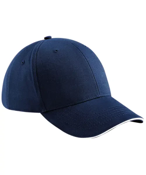 Beechfield Athleisure 6-Panel Cap French Navy/White