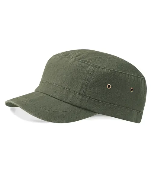 Beechfield Urban Vintage Army Cap Olive