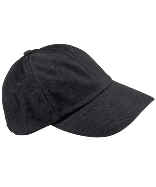 Beechfield Low-Profile Heavy Brushed Cotton Cap Black