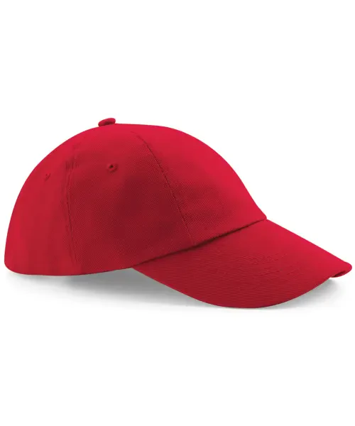 Beechfield Low-Profile Heavy Cotton Drill Cap Classic Red