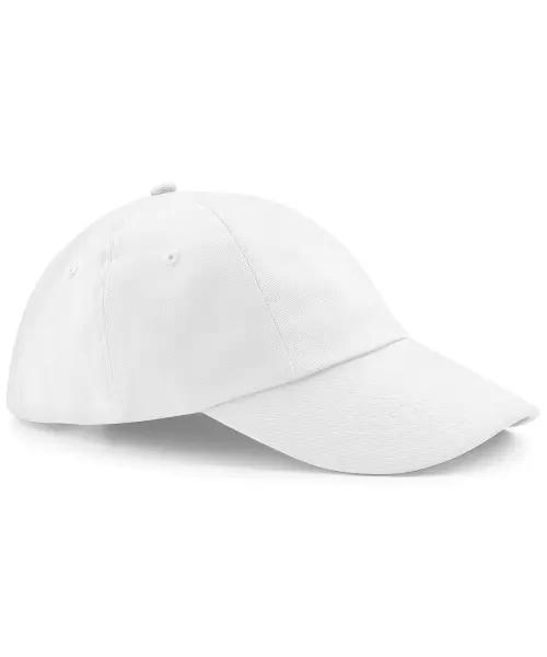 Beechfield Low-Profile Heavy Cotton Drill Cap White