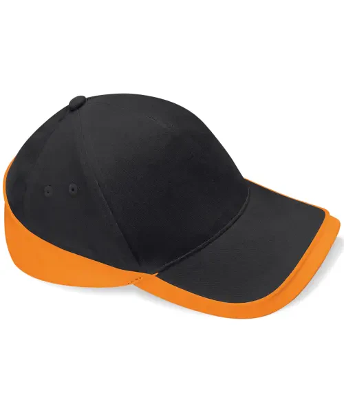 Beechfield Teamwear Competition Cap Black/Orange