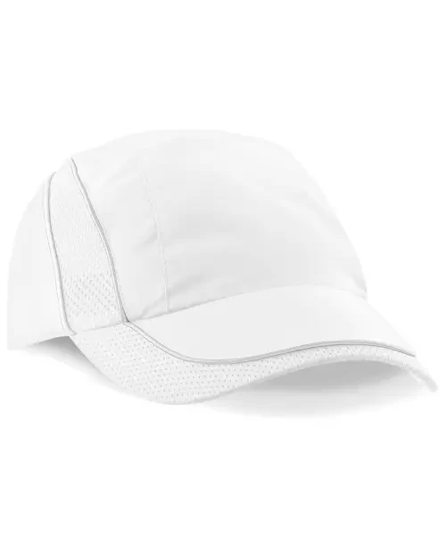 Beechfield Coolmax Flow Mesh Cap White