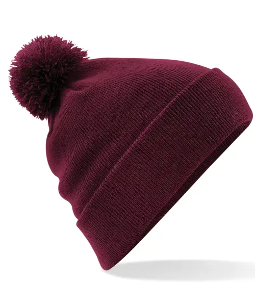 Beechfield Original Pom Pom Beanie Burgundy