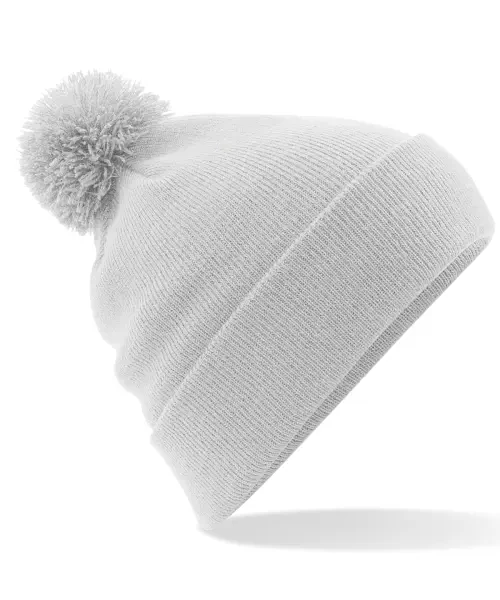 Beechfield Original Pom Pom Beanie Light Grey