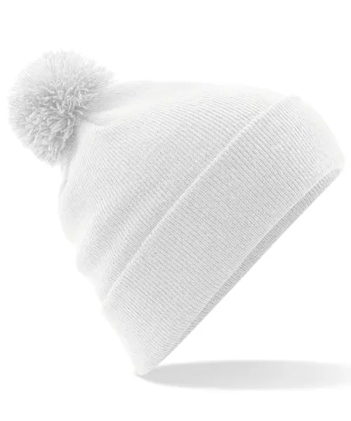 Beechfield Original Pom Pom Beanie White