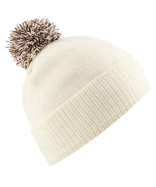 Beechfield Snowstar Beanie Off White/mocha