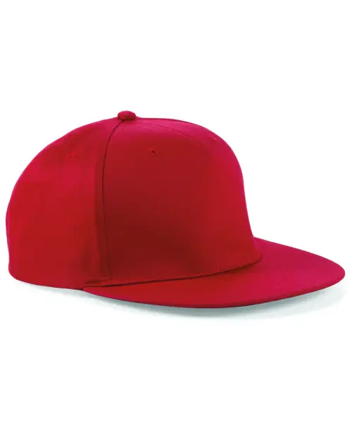 Beechfield 5-Panel Snapback Rapper Cap Classic Red