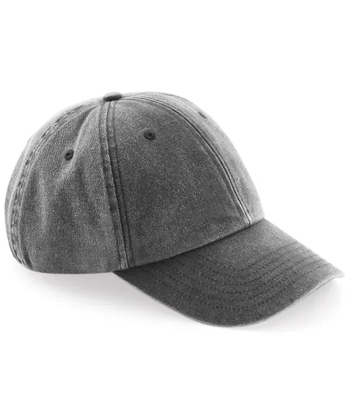 Beechfield Low-Profile Vintage Cap Black