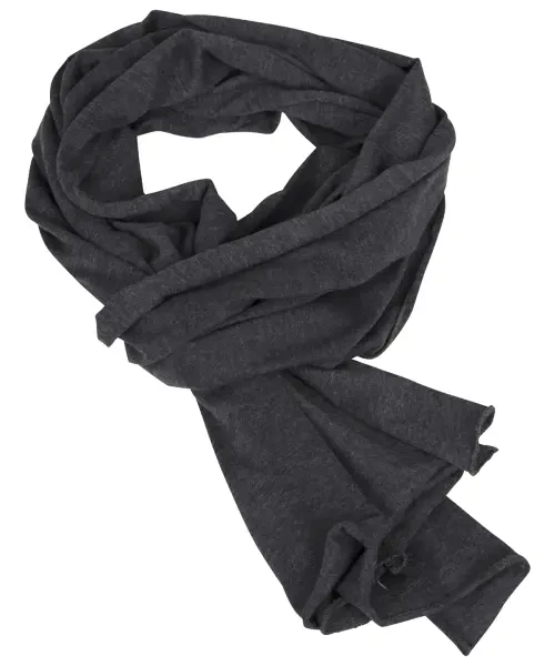 Build Your Brand Jersey Scarf Charcoal