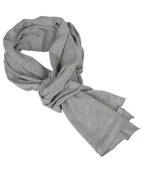 Build Your Brand Jersey Scarf Heather Grey