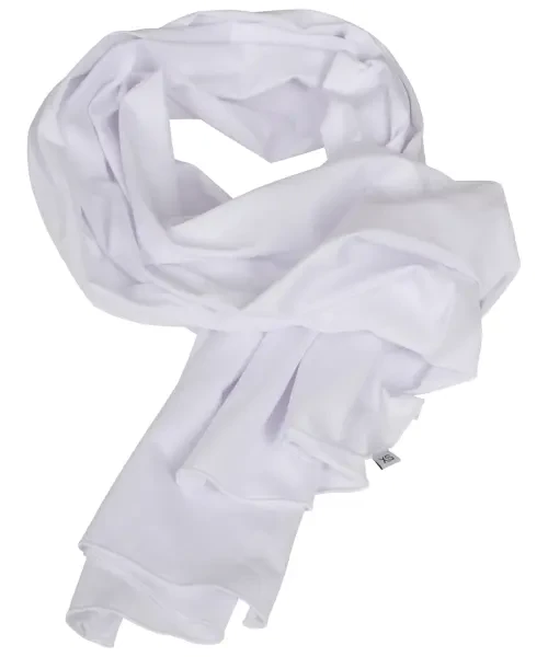 Build Your Brand Jersey Scarf White