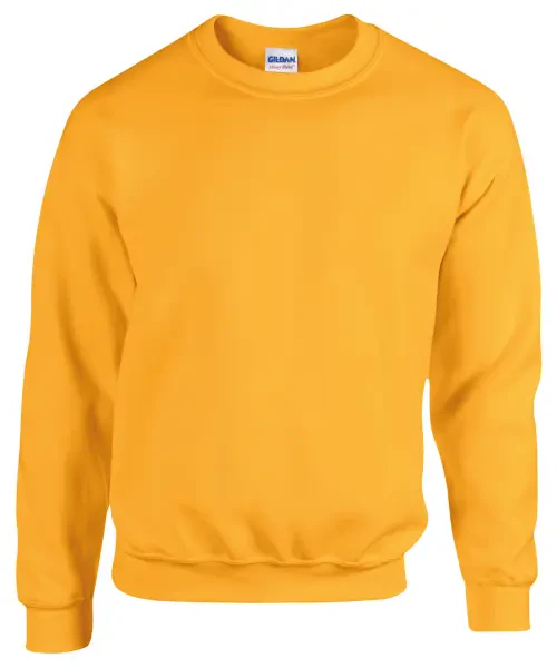 Gildan Heavy Blend Adult Crew Neck Sweatshirt Gold