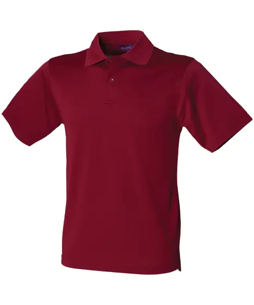 Henbury Coolplus Polo Shirt Burgundy