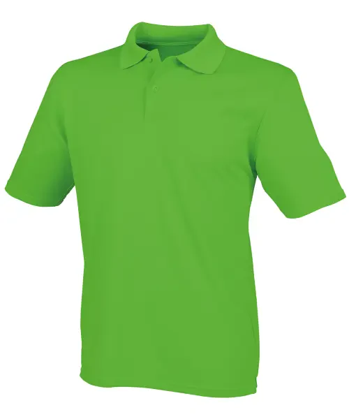 Henbury Coolplus Polo Shirt Lime Green