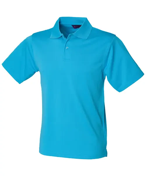 Henbury Coolplus Polo Shirt Turquoise