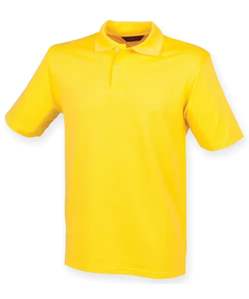 Henbury Coolplus Polo Shirt Yellow