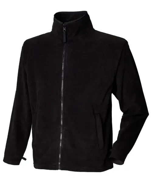 Henbury Microfleece Jacket Black