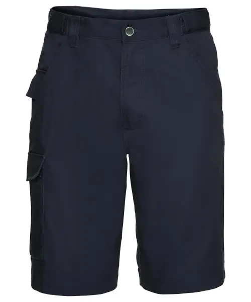 Russell Europe Polycotton Twill Workwear Shorts French Navy