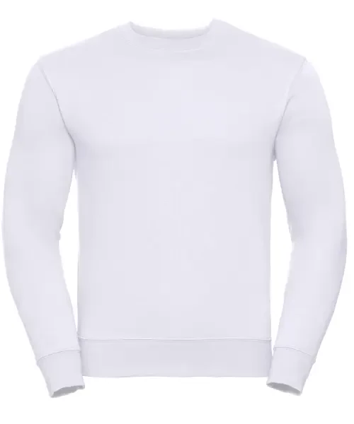 Russell Europe Set-in Sleeve Sweatshirt White