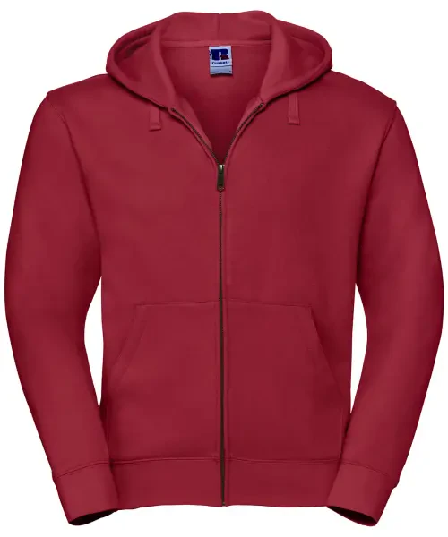 Russell Europe Authentic Zipped Hooded Sweat Classic Red