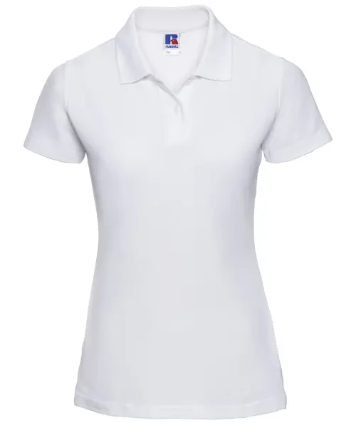 Russell Europe Women's Classic Polycotton Polo White