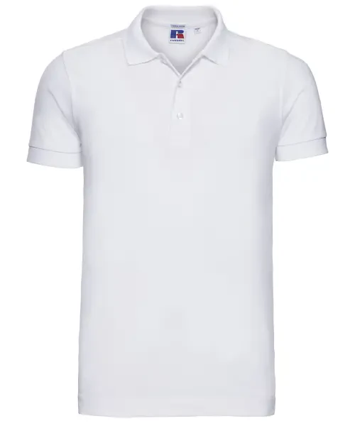 Russell Europe Stretch Polo White