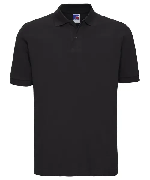 Russell Europe Classic Cotton Piqué Polo Black