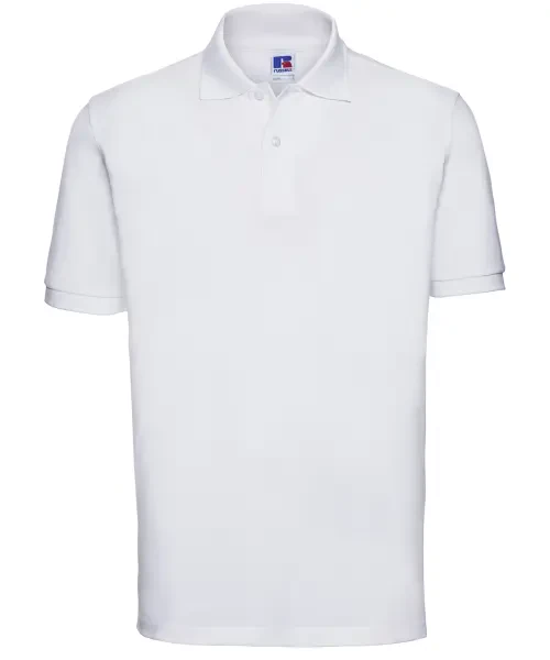 Russell Europe Classic Cotton Piqué Polo White