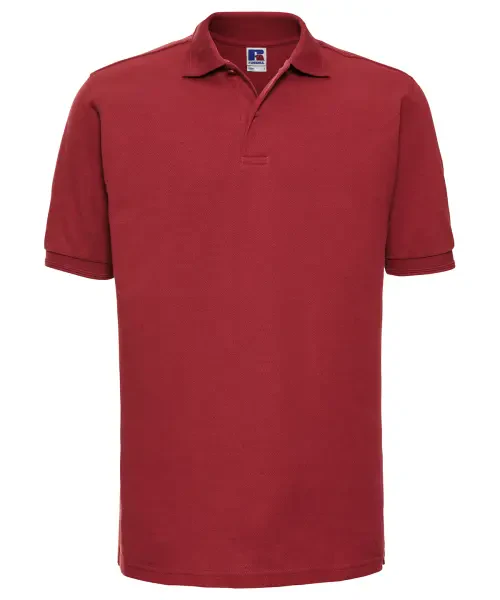 Russell Europe Hard-wearing 60°c Wash Polo Bright Red