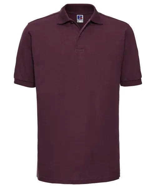 Russell Europe Hard-wearing 60°c Wash Polo Burgundy