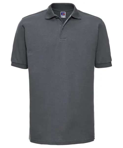 Russell Europe Hard-wearing 60°c Wash Polo Convoy Grey