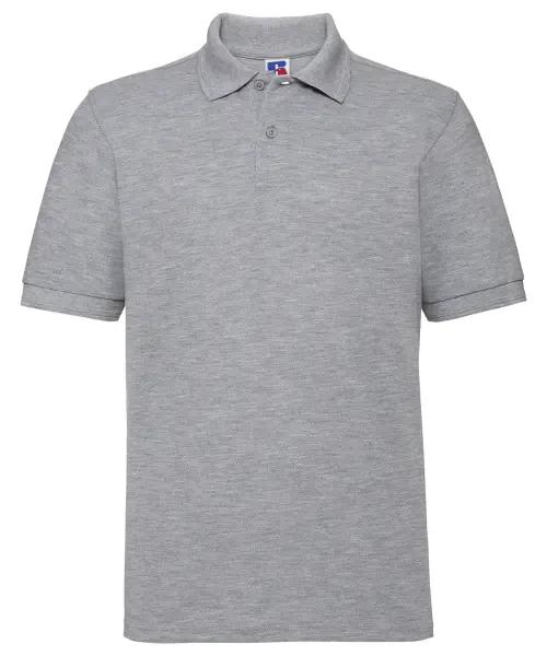 Russell Europe Hard-wearing 60°c Wash Polo Light Oxford