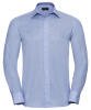 Russell Collection Long Sleeve Easycare Tailored Oxford Shirt Blue