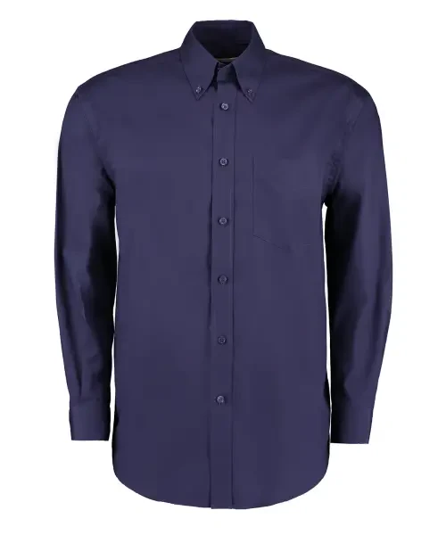 Kustom Kit Corporate Oxford Shirt Long Sleeved Classic Fit Midnight Navy