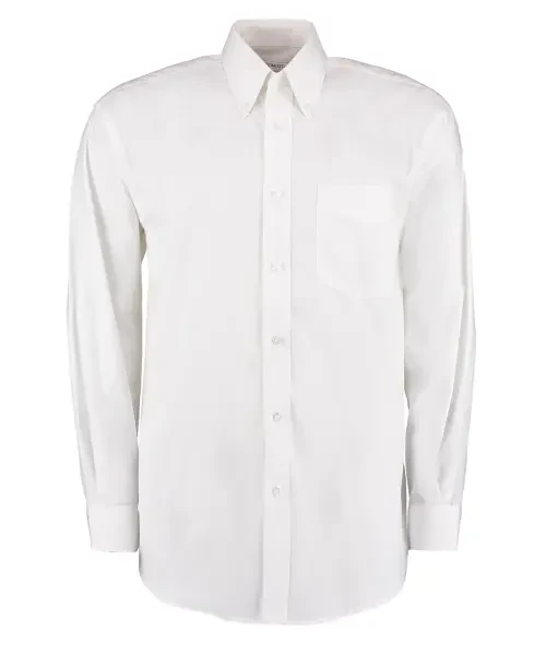 Kustom Kit Corporate Oxford Shirt Long Sleeved Classic Fit White