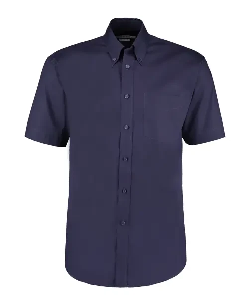 Kustom Kit Corporate Oxford Classic Fit Short-Sleeved Shirt Midnight Navy