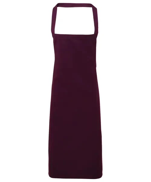 Premier 100% Organic Cotton Bib Apron Aubergine