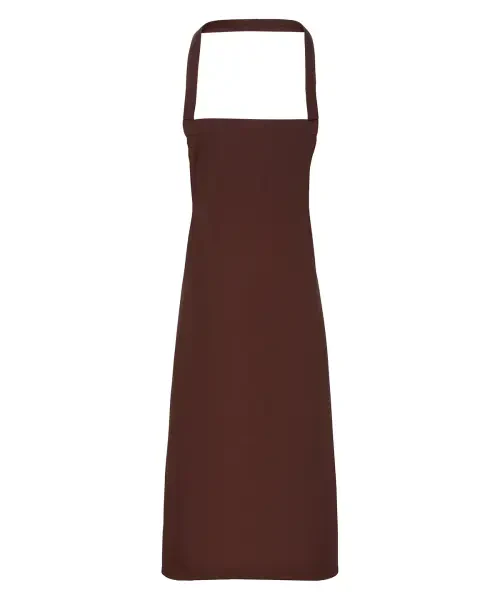 Premier 100% Organic Cotton Bib Apron Brown