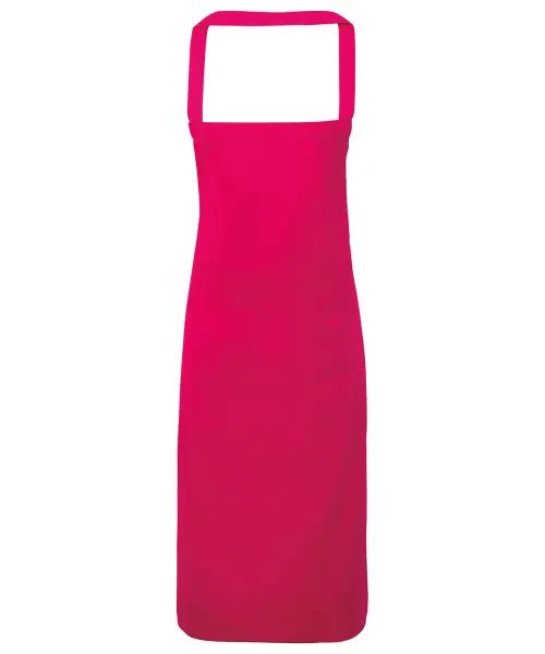 Premier 100% Organic Cotton Bib Apron Hot Pink