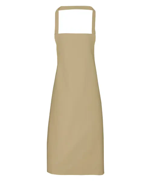 Premier 100% Organic Cotton Bib Apron Khaki