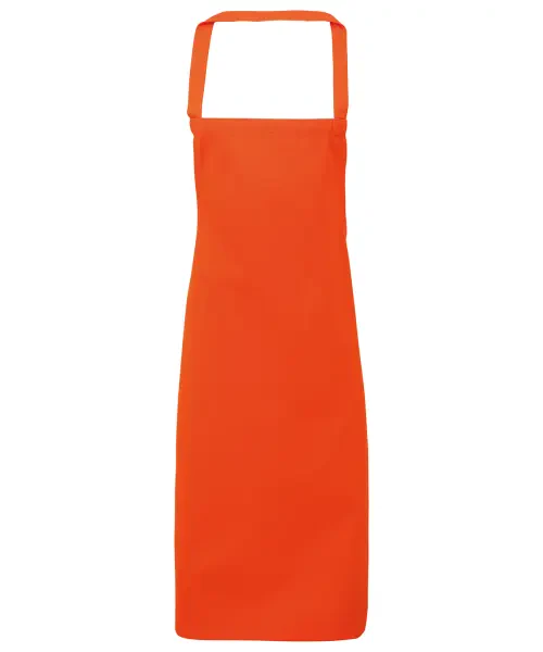 Premier 100% Organic Cotton Bib Apron Orange