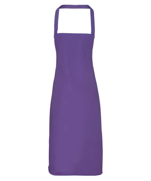 Premier 100% Organic Cotton Bib Apron Purple