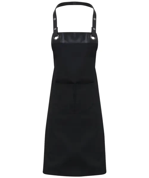 Premier Espresso Bib Apron Black/black One Size