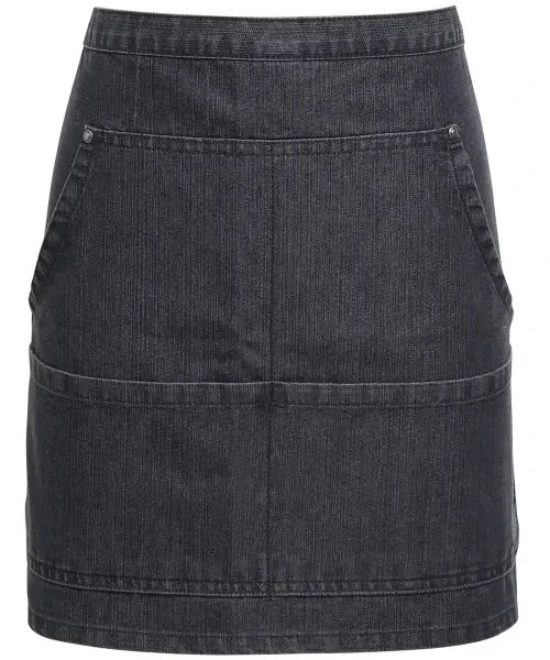 Premier Jeans Stitch Denim Waist Apron Black Denim