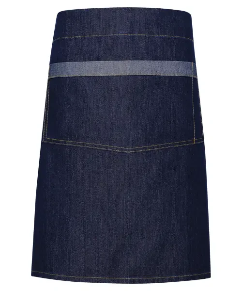 Premier Domain Contrast Denim Waist Apron Indigo Denim